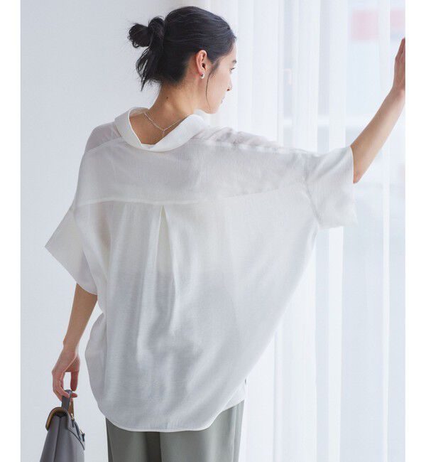 VIS「【WEB限定】バックシャンスキッパーブラウス」|シャツ・ブラウス|