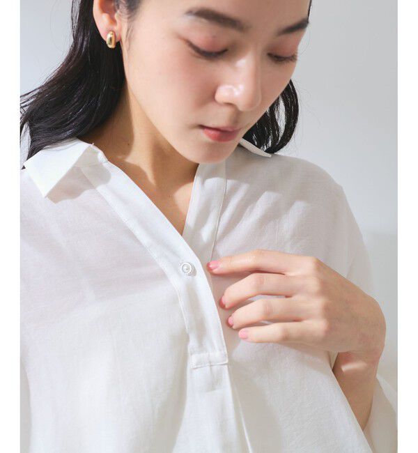 VIS「【WEB限定】バックシャンスキッパーブラウス」|シャツ・ブラウス|