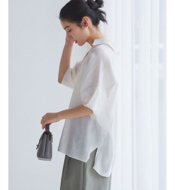 VIS「【WEB限定】バックシャンスキッパーブラウス」|シャツ・ブラウス|