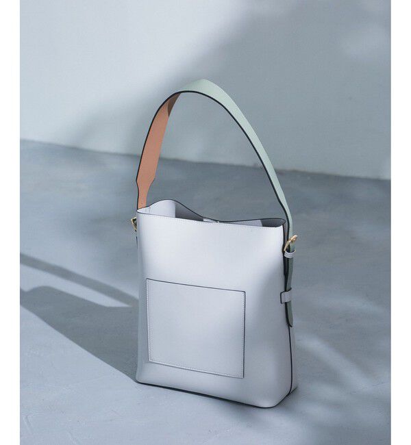 VIS「【新色追加】【A4収納】リバーシブルハンドルワンショルダーバッグ」|トートバッグ|ライトグレー(08)