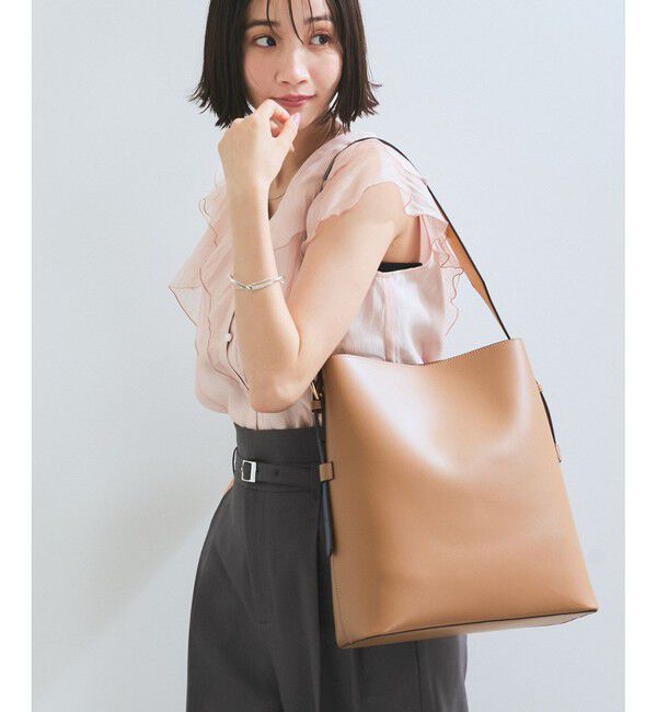 VIS「【新色追加】【A4収納】リバーシブルハンドルワンショルダーバッグ」|トートバッグ|