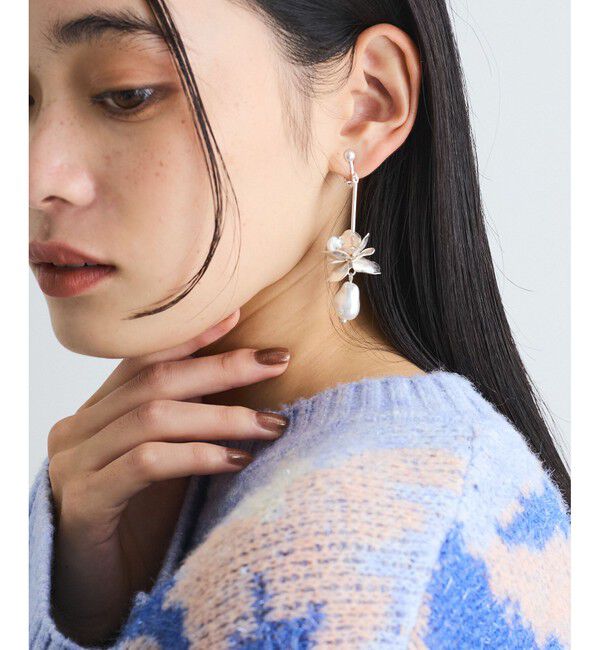 VIS「メタルフラワーイヤリング」|イヤリング|