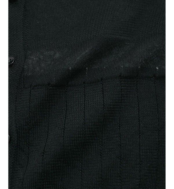 VIS「【WEB限定】シアーボーダーサマーポロニット」|ニット・セーター|