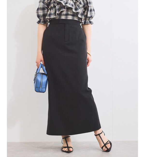 VIS「【セットアップ対応】Iラインスリットスカート」|スカート|
