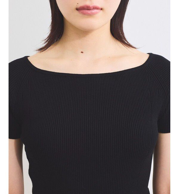 VIS「ワイドスクエアネックニット」|ニット・セーター|