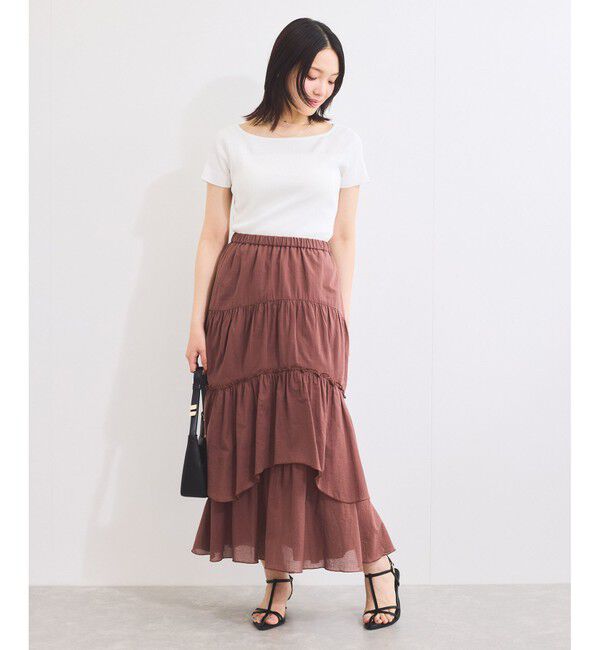 VIS「ワイドスクエアネックニット」|ニット・セーター|