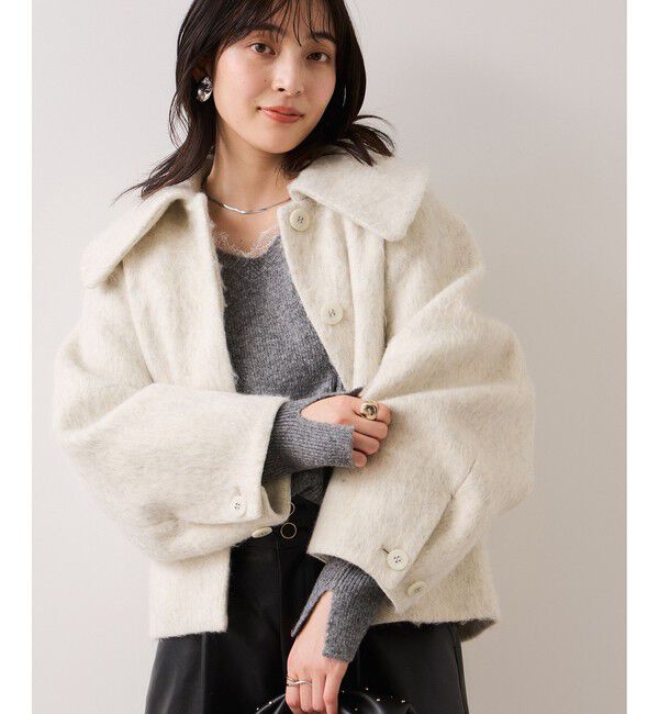 VIS「Vネックレースニットプルオーバー」|ニット・セーター|