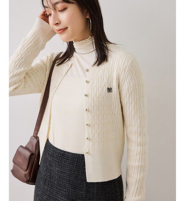 VIS「 ケーブルコンパクトカーディガン」|カーディガン|キナリ(16)