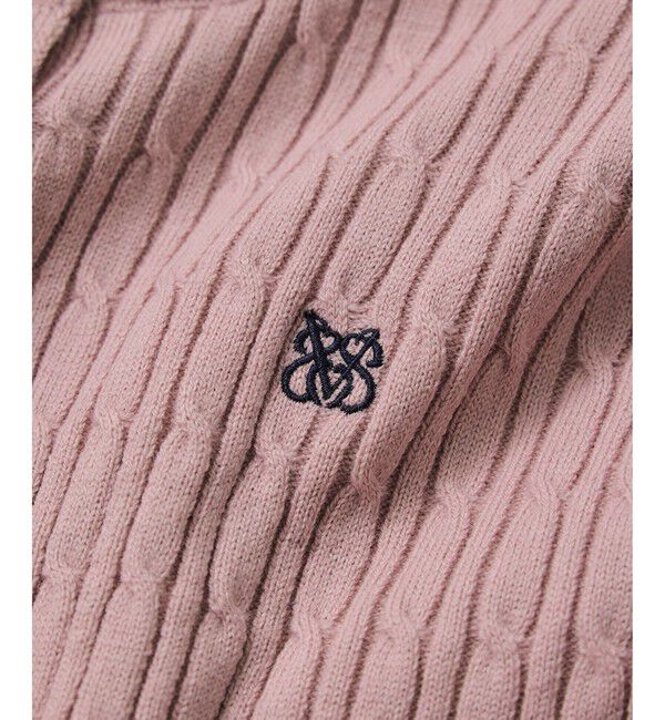 VIS「 ケーブルコンパクトカーディガン」|カーディガン|