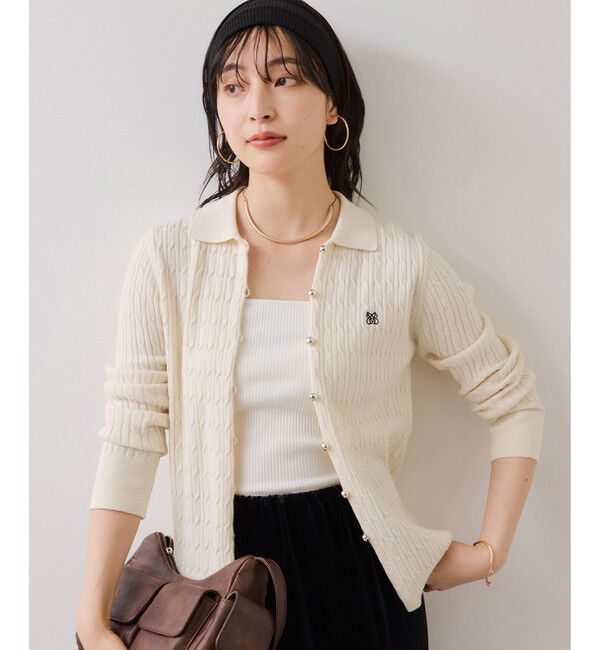 VIS「ポロ衿ケーブルカーディガン」|カーディガン|キナリ(16)