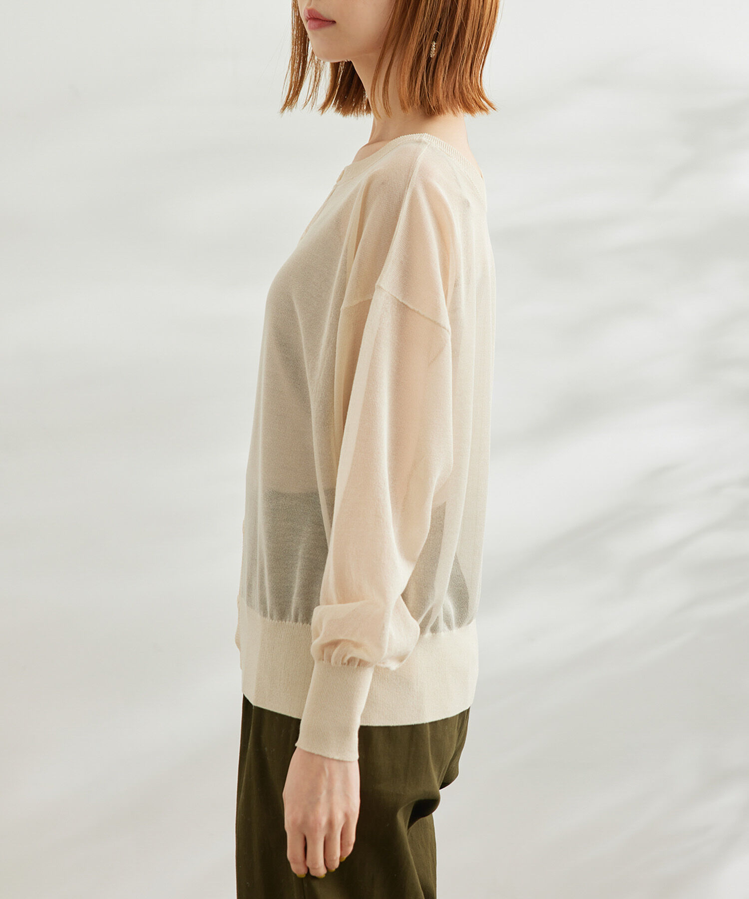 Rope&rsquo;Picnic「【WEB限定カラー:ピンク】2WAY/シアーカーディガン」|カーディガン|