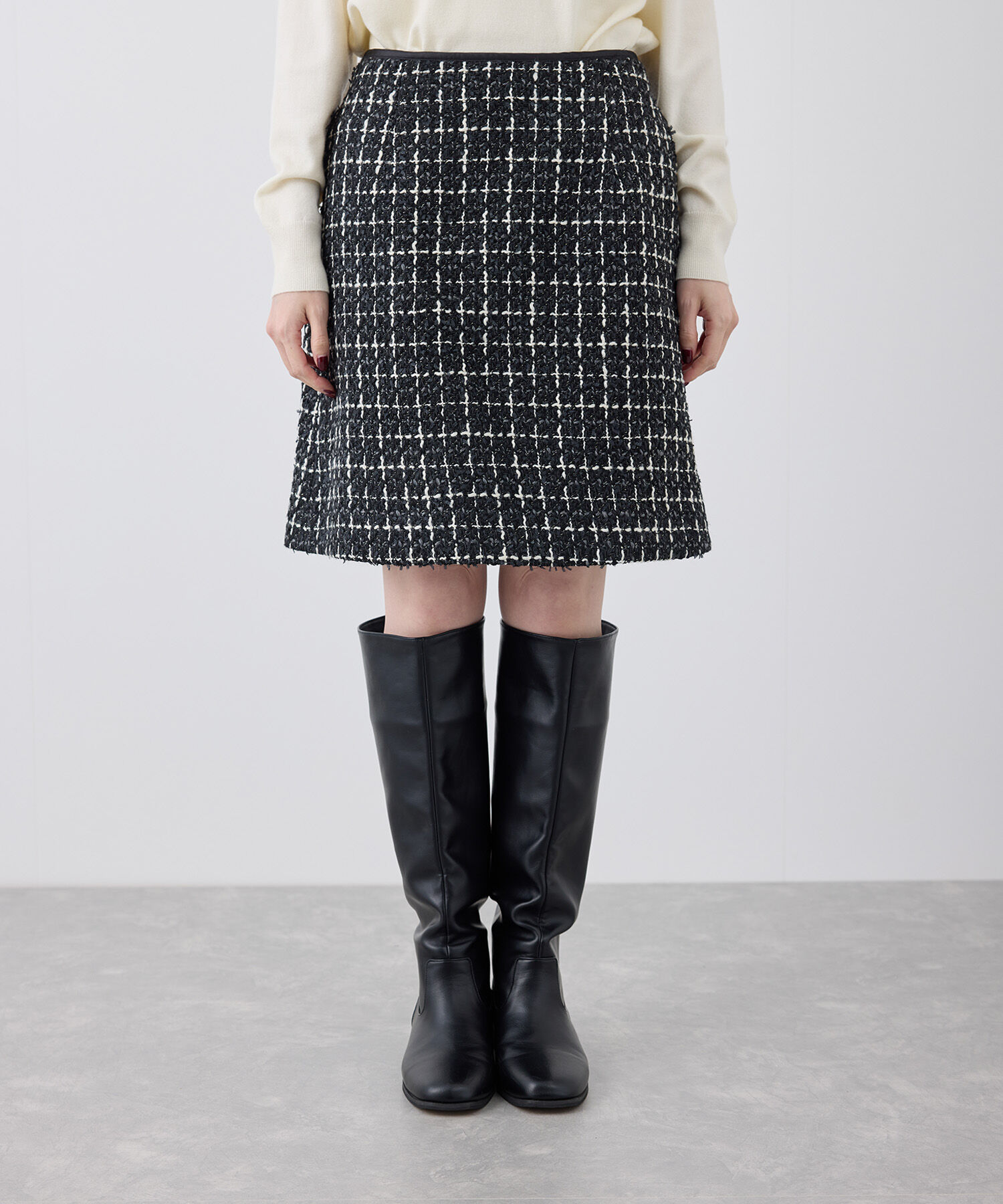 Rope&rsquo;Picnic「ツイードチェックミニスカート/セットアップ対応・リンクコーデ」|スカート|