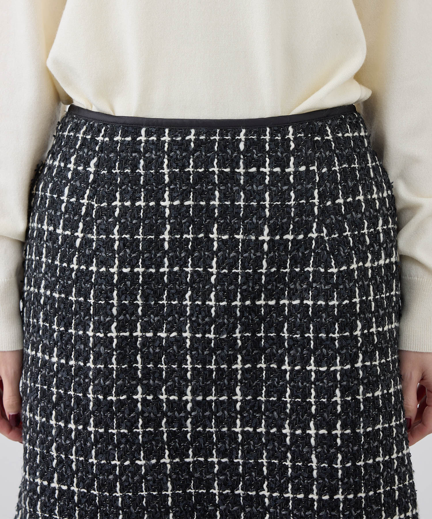 Rope&rsquo;Picnic「ツイードチェックミニスカート/セットアップ対応・リンクコーデ」|スカート|