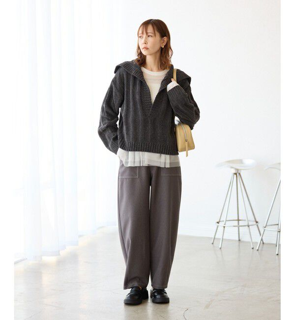 Rope&rsquo;Picnic「アンジェリーナモールニットスキッパープルオーバー」|ニット・セーター|