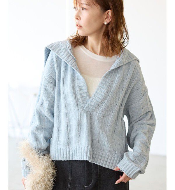 Rope&rsquo;Picnic「アンジェリーナモールニットスキッパープルオーバー」|ニット・セーター|