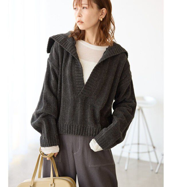 Rope&rsquo;Picnic「アンジェリーナモールニットスキッパープルオーバー」|ニット・セーター|