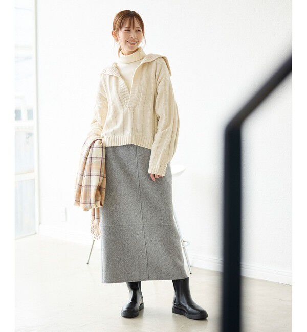 Rope&rsquo;Picnic「アンジェリーナモールニットスキッパープルオーバー」|ニット・セーター|