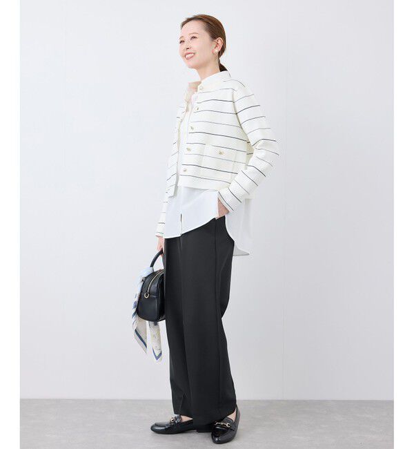 Rope&rsquo;Picnic「【花粉ガード】360&deg;ウルトラストレッチ ワイドスラックスパンツ/セットアップ対応」|チノ|