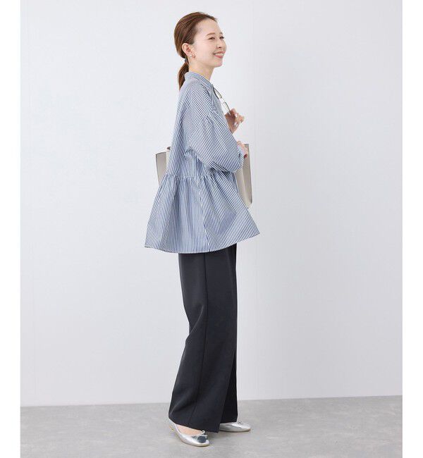 Rope&rsquo;Picnic「【花粉ガード】360&deg;ウルトラストレッチ ワイドスラックスパンツ/セットアップ対応」|チノ|