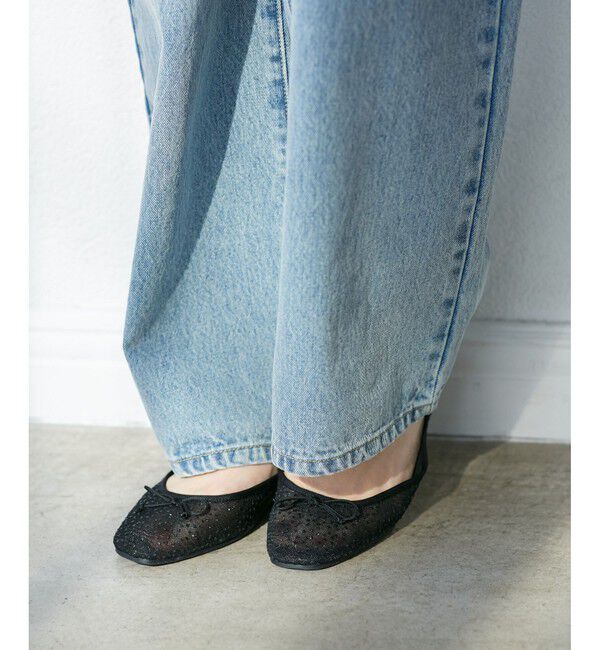 ROPE PICNIC PASSAGE「【AIRina/エアリーナ】軽くてやわらかいシアーグリッターバレエシューズ」|バレエシューズ|