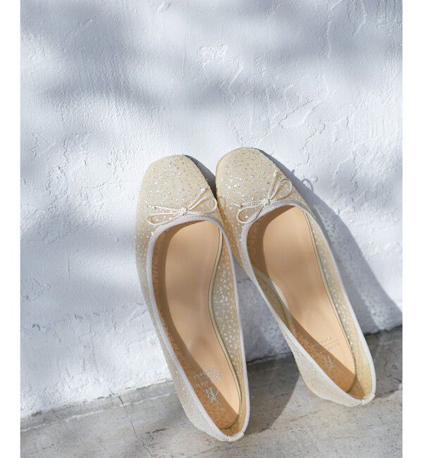 ROPE PICNIC PASSAGE「【AIRina/エアリーナ】軽くてやわらかいシアーグリッターバレエシューズ」|バレエシューズ|生成メイン