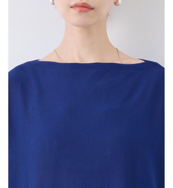 Rope&rsquo;Picnic「【UVカット・吸水速乾・遮熱】Comfort Seriesコンフォートシリーズ/二の腕が隠れるニット」|ニット・セーター|