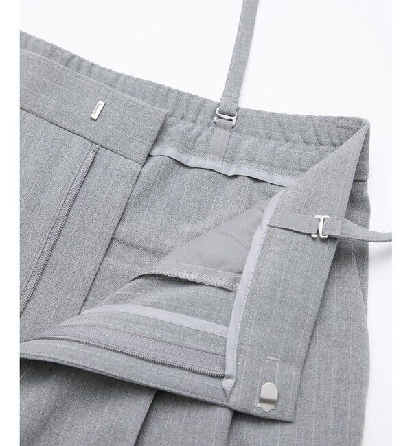 Rope&rsquo;Picnic「【3サイズ展開】サスペンダー付きワイドパンツ」|チノ|