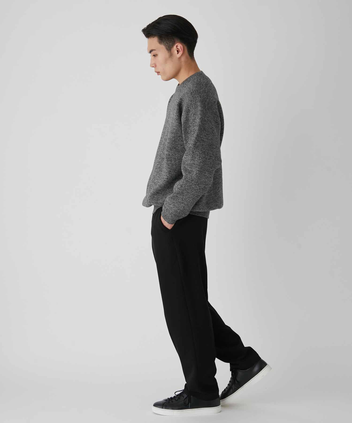 ADAM ET ROPE'「《ドラマ着用》杢スウェット クルーネック ニットプルオーバー/ヘビーウエイト/ユニセックス」|ニット・セーター|