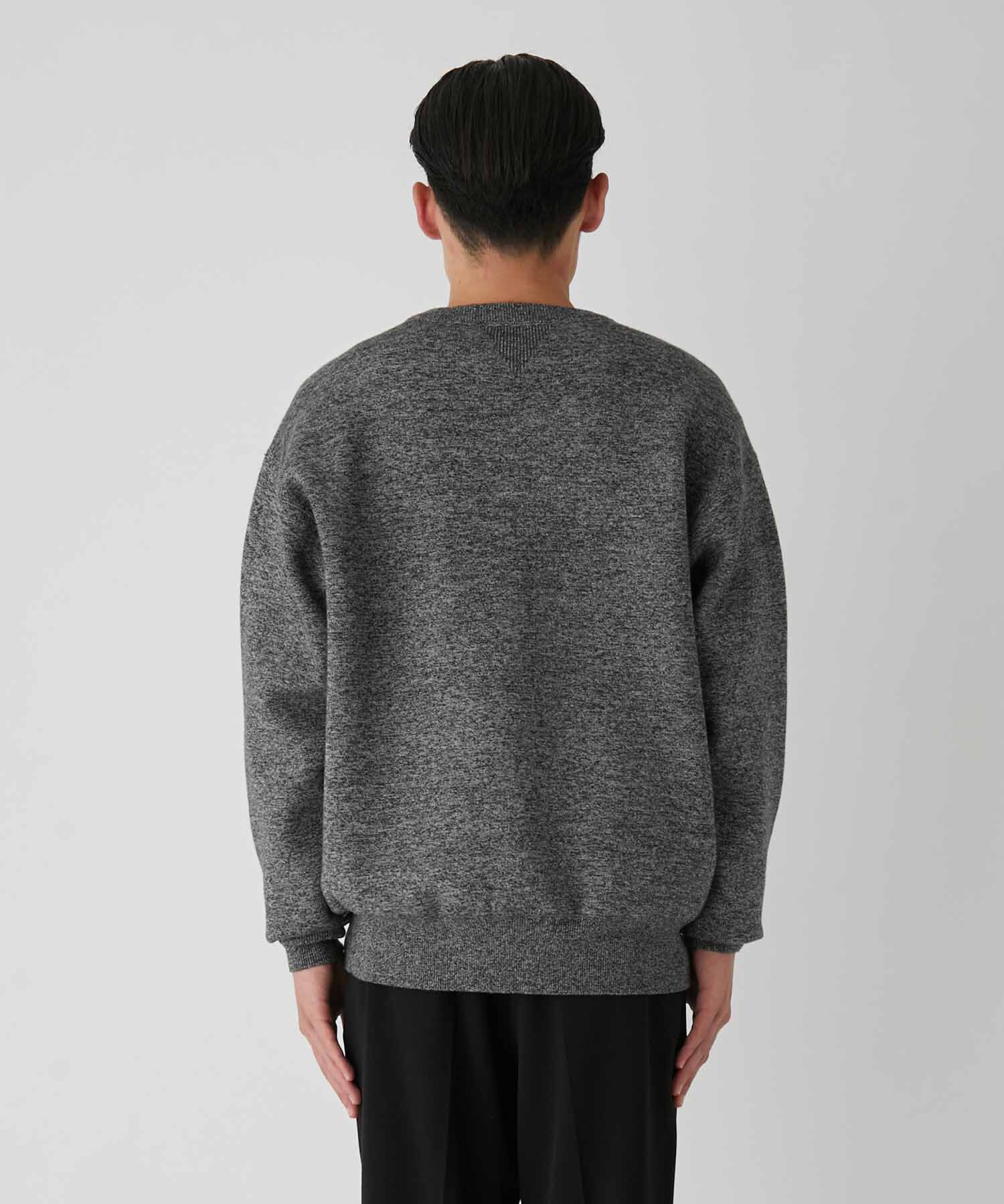 ADAM ET ROPE'「《ドラマ着用》杢スウェット クルーネック ニットプルオーバー/ヘビーウエイト/ユニセックス」|ニット・セーター|