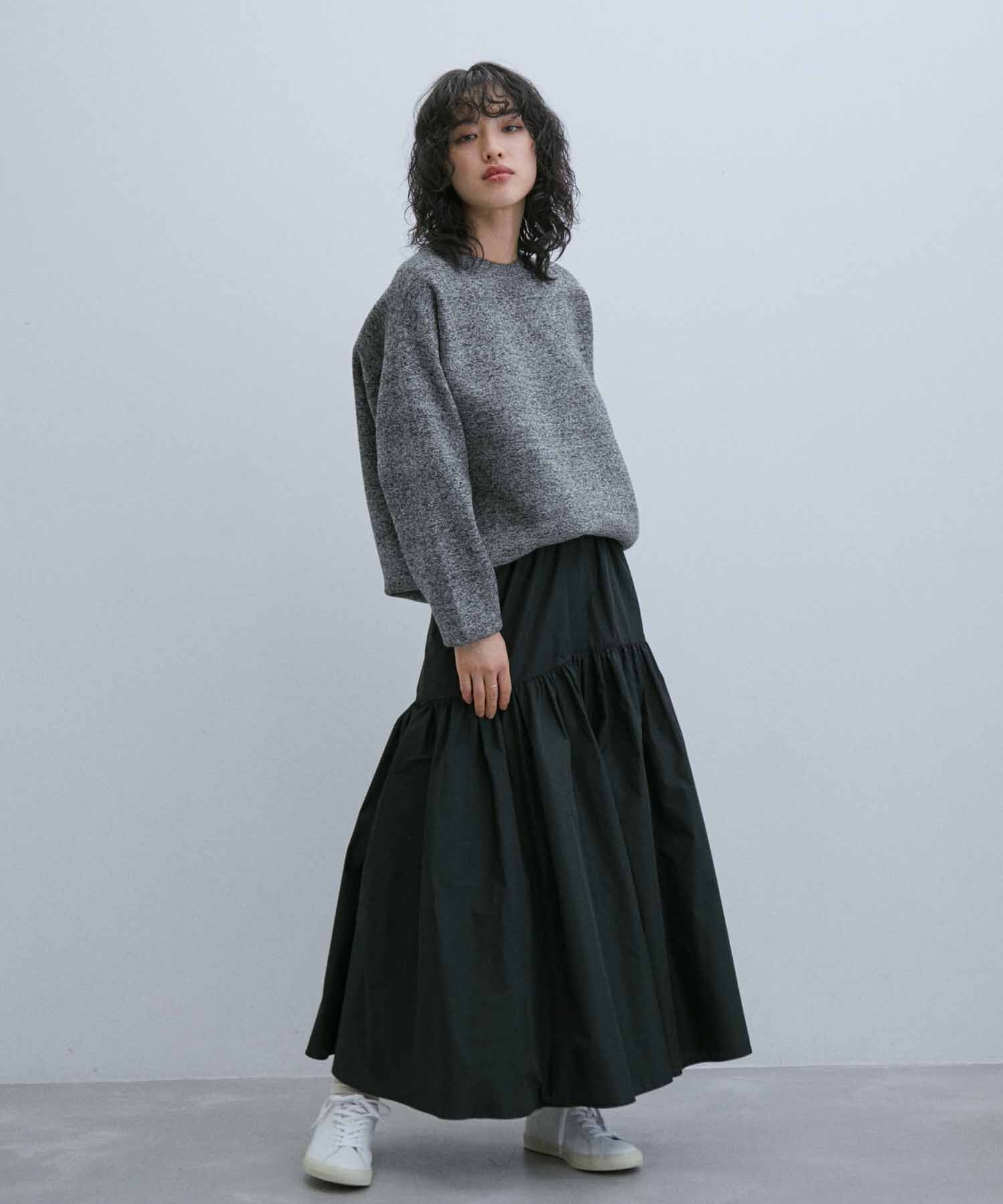 ADAM ET ROPE'「《ドラマ着用》杢スウェット クルーネック ニットプルオーバー/ヘビーウエイト/ユニセックス」|ニット・セーター|