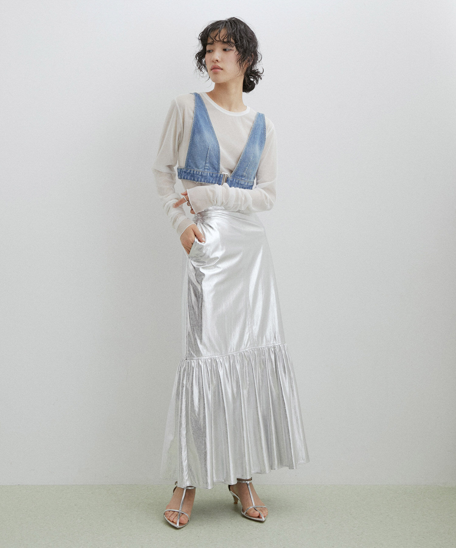 ADAM ET ROPE'「【サステナブル】デニムブラ」|その他|