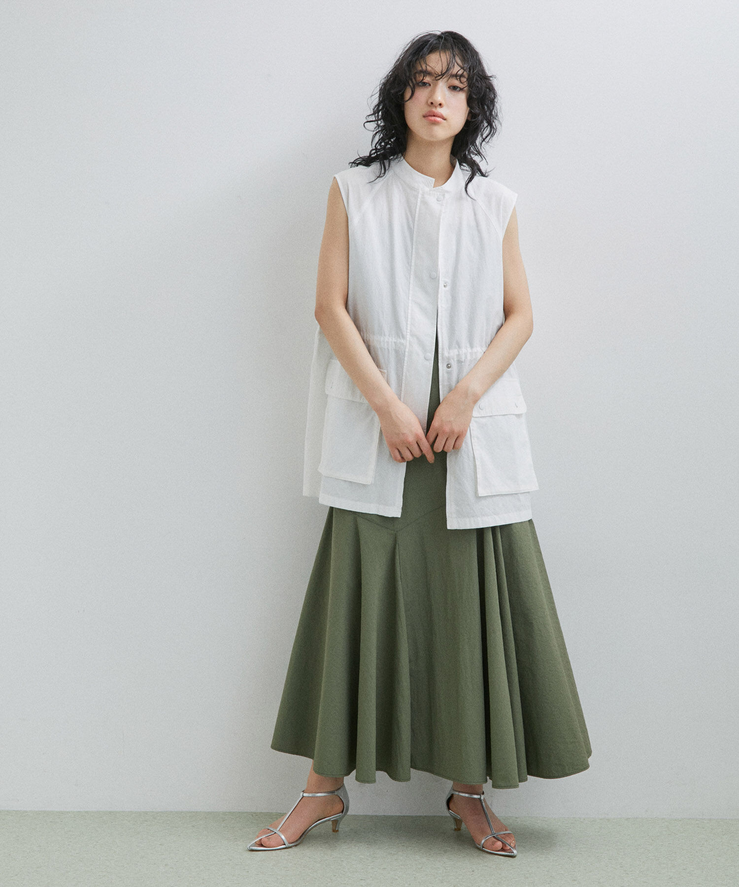 ADAM ET ROPE'「【サステナブル】シャツベスト」|シャツ・ブラウス|