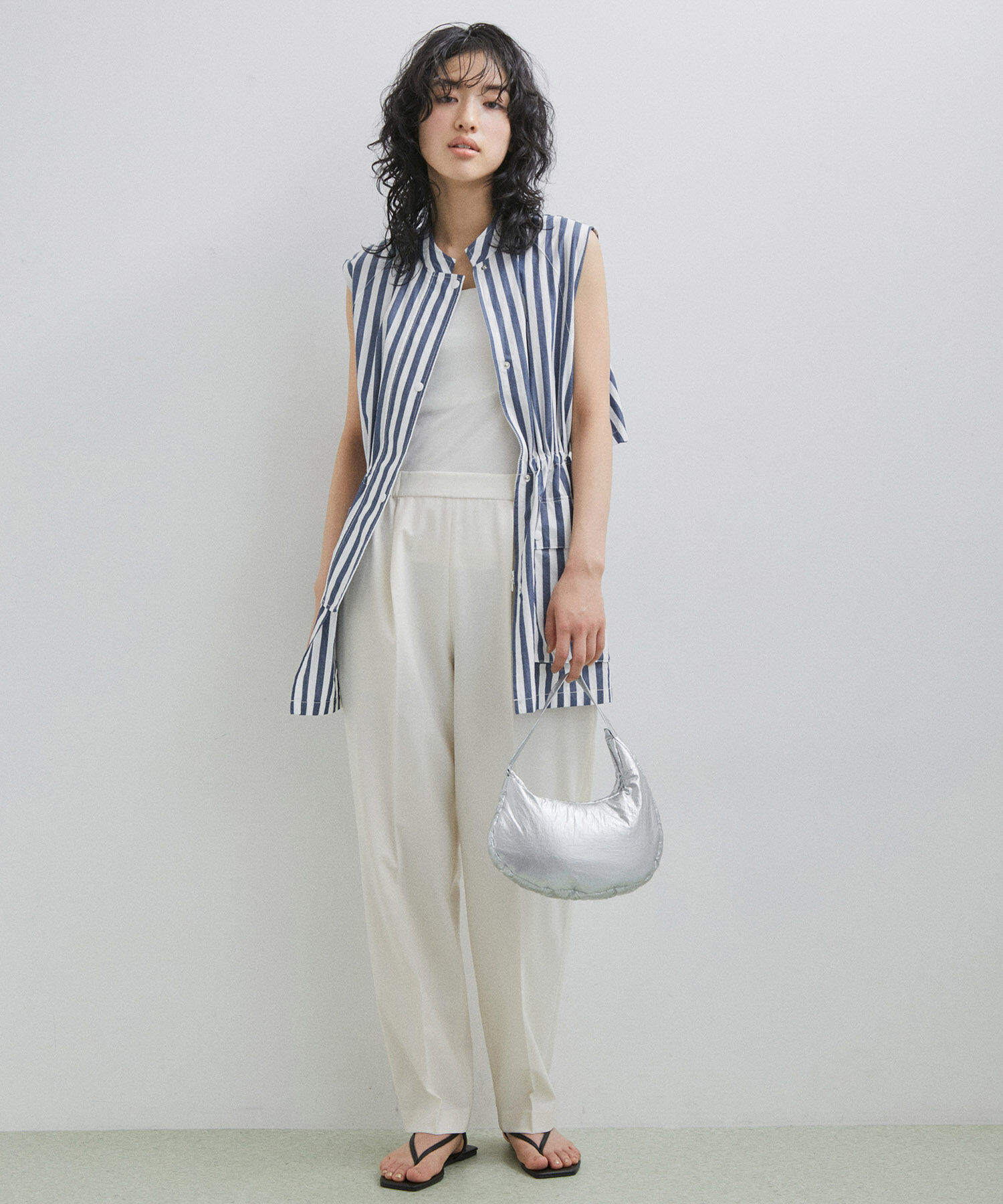 ADAM ET ROPE'「【サステナブル】シャツベスト」|シャツ・ブラウス|