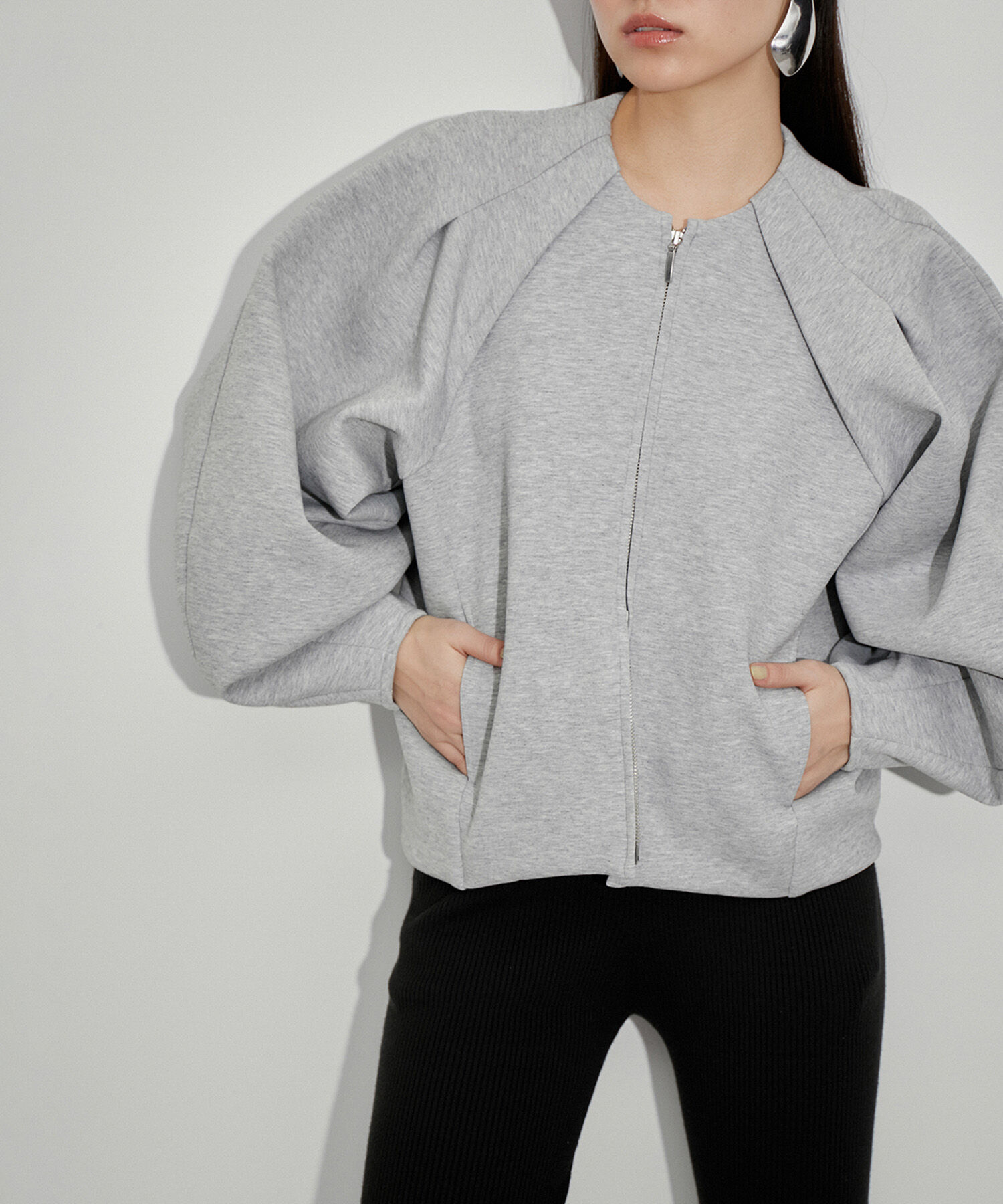 ADAM ET ROPE'「【サステナブル】ダンボールコクーンブルゾン」|ブルゾン・スタジャン|