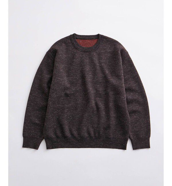 ADAM ET ROPE'「《リバーシブル》リネンミックス ニット プルオーバー / ロングシーズン着用可能 / ユニセックス」|ニット・セーター|