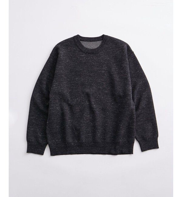 ADAM ET ROPE'「《リバーシブル》リネンミックス ニット プルオーバー / ロングシーズン着用可能 / ユニセックス」|ニット・セーター|