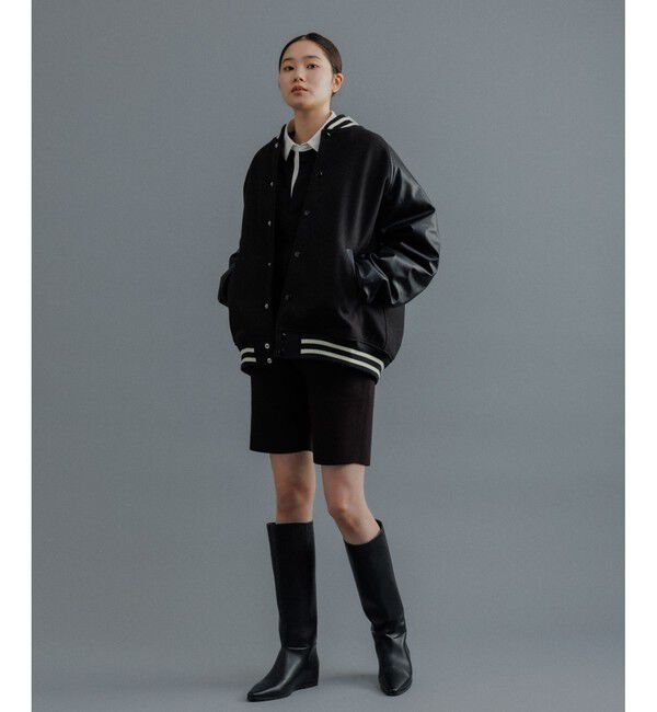 ADAM ET ROPE'「【WEB限定】ニュークラシック ルーズシルエット スタジアムジャンパー」|ブルゾン・スタジャン|