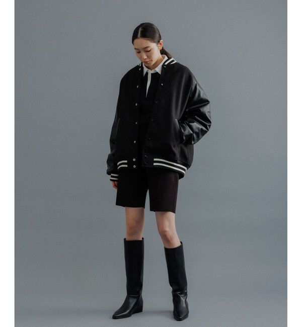 ADAM ET ROPE'「【WEB限定】ニュークラシック ルーズシルエット スタジアムジャンパー」|ブルゾン・スタジャン|