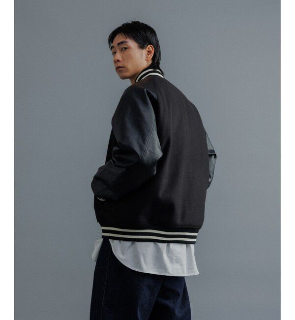 ADAM ET ROPE'「【WEB限定】ニュークラシック ルーズシルエット スタジアムジャンパー」|ブルゾン・スタジャン|