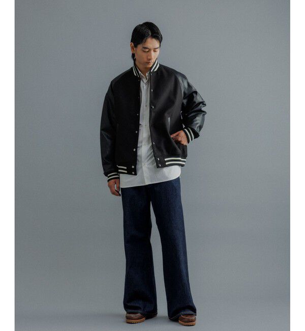 ADAM ET ROPE'「【WEB限定】ニュークラシック ルーズシルエット スタジアムジャンパー」|ブルゾン・スタジャン|