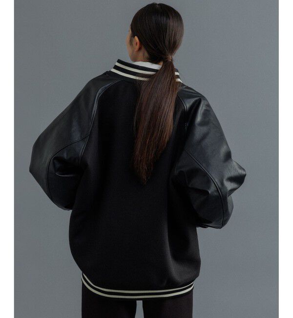 ADAM ET ROPE'「【WEB限定】ニュークラシック ルーズシルエット スタジアムジャンパー」|ブルゾン・スタジャン|