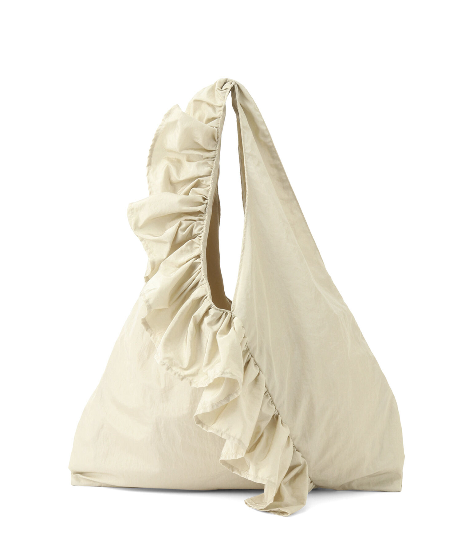 ADAM ET ROPE'「【サステナブル】ギャザーフリルバッグ」|トートバッグ|