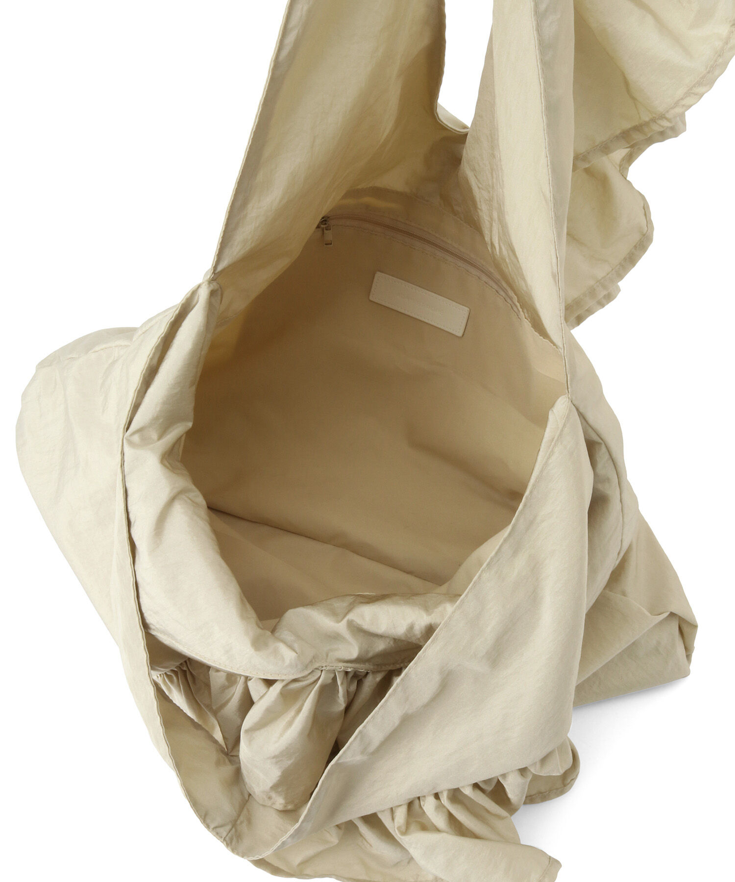 ADAM ET ROPE'「【サステナブル】ギャザーフリルバッグ」|トートバッグ|