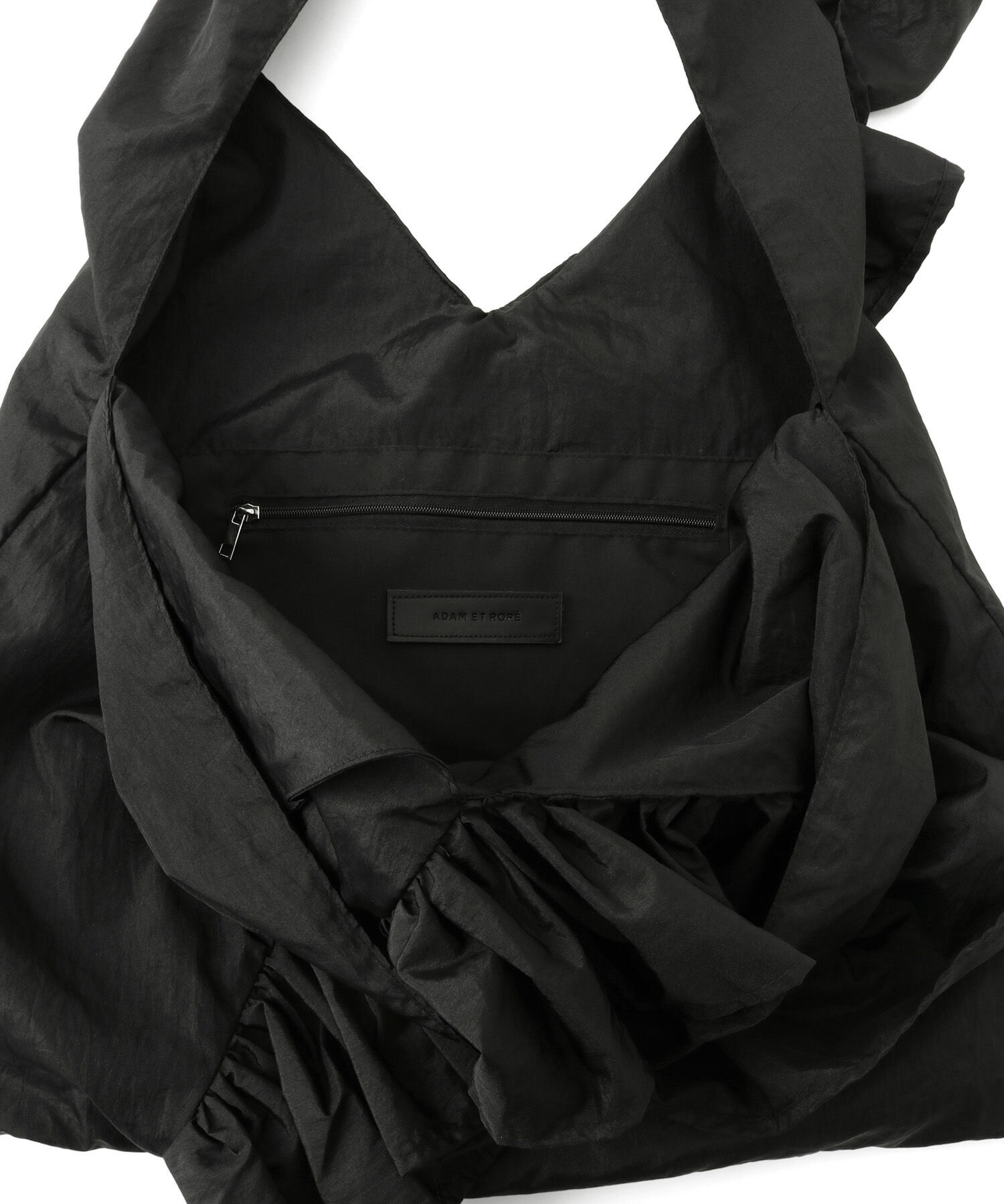 ADAM ET ROPE'「【サステナブル】ギャザーフリルバッグ」|トートバッグ|