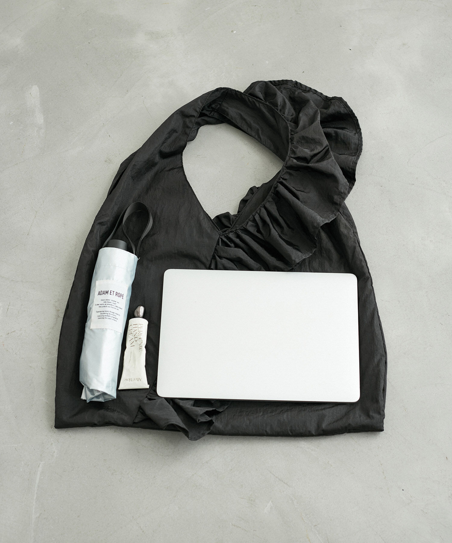 ADAM ET ROPE'「【サステナブル】ギャザーフリルバッグ」|トートバッグ|