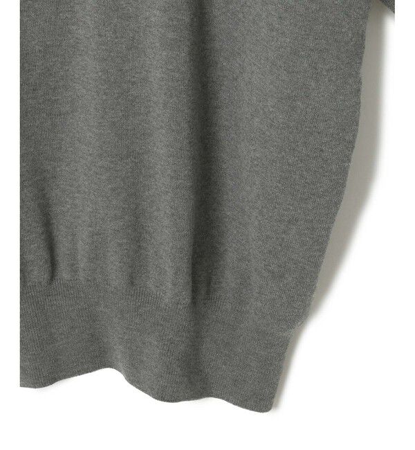 ADAM ET ROPE'「【WEB限定・サステナブル】ポロニットドットスカートコンビワンピース」|ワンピース|