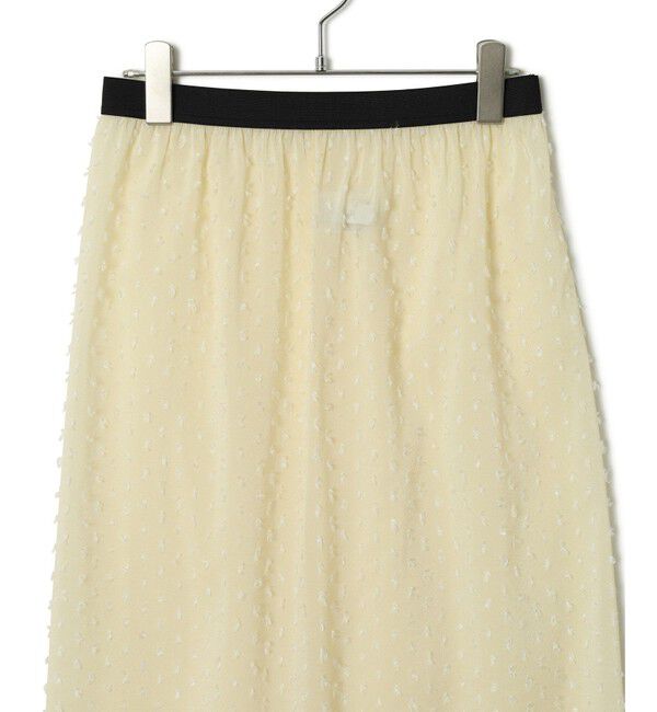 ADAM ET ROPE'「【WEB限定・サステナブル】ポロニットドットスカートコンビワンピース」|ワンピース|