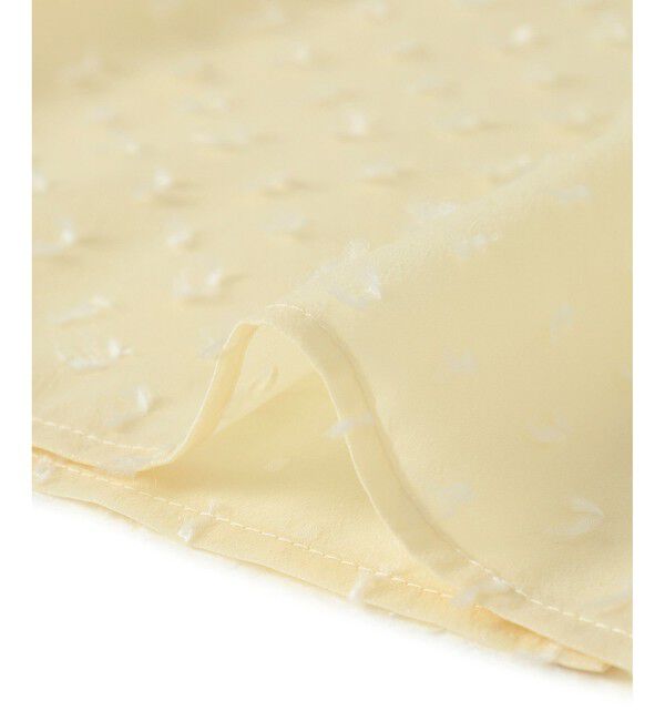 ADAM ET ROPE'「【WEB限定・サステナブル】ポロニットドットスカートコンビワンピース」|ワンピース|