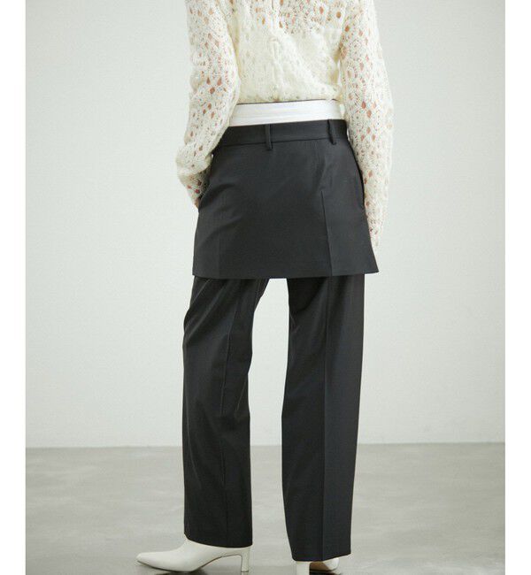 ADAM ET ROPE'「ミニスカートレイヤードスラックス」|スラックス|