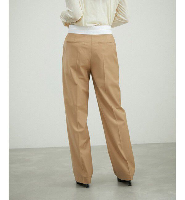 ADAM ET ROPE'「ミニスカートレイヤードスラックス」|スラックス|